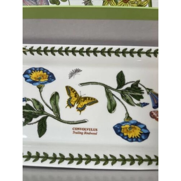 Vintage PORTMEIRION Hostess Botanic Garden, 5 pc Tray, 2 bowls & spoons England - Picture 6 of 10